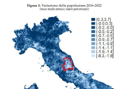 Sisma 2016, Bankitalia: netto calo demografico nei comuni colpiti