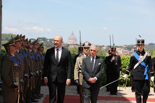 Premier ucraino Shmyhal in visita al Sovrano Ordine di Malta
