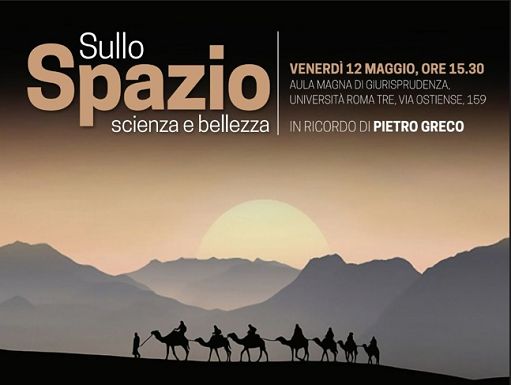 A Roma il 12 maggio l’incontro “Sullo Spazio. Scienza e bellezza”