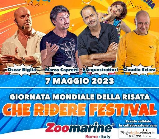 Giornata mondiale risata, il 7 maggio a Zoomarine “Che ridere Festival”