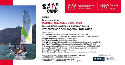 Parte Sail Camp Ail, per la riabilitazione psicologica malati ematologici