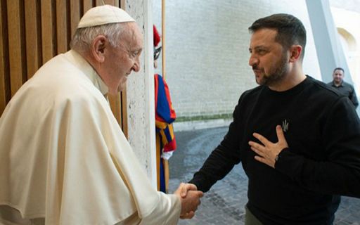 Papa Francesco a Zelensky: grazie per questa visita