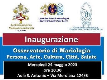 Pami, inaugurazione Osservatorio Mariologia, persona, arte, città, cultura e salute