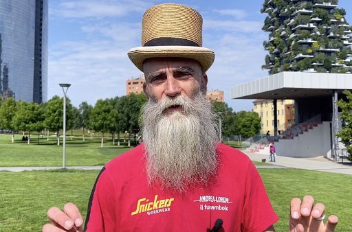 Un funambolo a Milano: Andrea Loreni nel cielo per BAM Circus