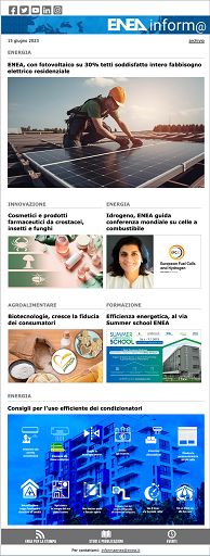 ENEA, con fotovoltaico su 30% tetti ok fabbisogno elettrico residenziale