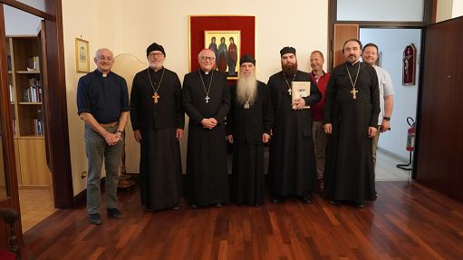 Il vescovo ortodosso russo Mefodij in visita a Nuovi Orizzonti