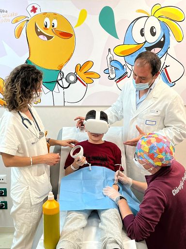 Realtà virtuale immersiva al Pronto Soccorso pediatrico del Gemelli
