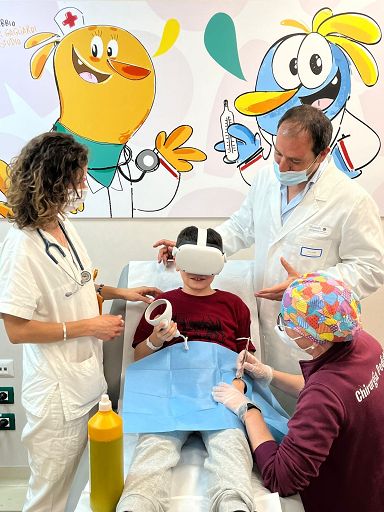 Realtà virtuale immersiva al Pronto Soccorso pediatrico del Gemelli