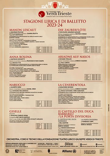 Presentata la Stagione 23-24 del Teatro G. Verdi di Trieste