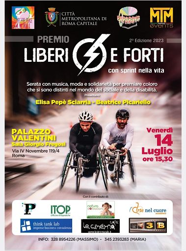 Disabilità e sociale, a Roma il Premio “Liberi e Forti”