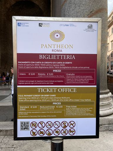 Roma, da oggi si paga l’ingresso al Pantheon