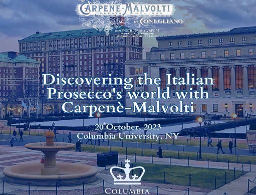 A Columbia University lectio magistralis su Prosecco di Carpenè-Malvolti