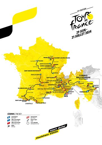 Tour de France al via dall’Italia il 29 giugno