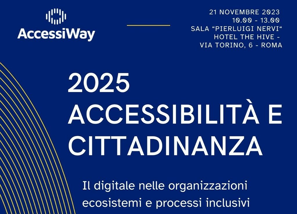Workshop su accessibilità digitale il 21 novembre a Roma