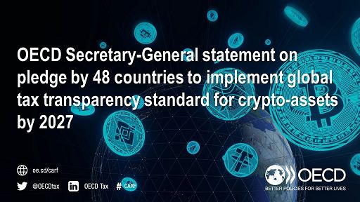 Fisco, ok 48 Paesi tra cui l’Italia a protocollo Ocse criptoasset