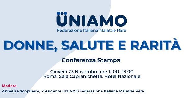 Sanità, “Donne, salute e rarità” il nuovo progetto di UNIAMO