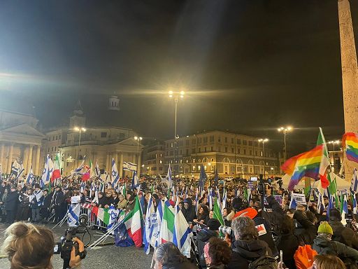 M.O., manifestazione a Roma contro antisemitismo e terrorismo
