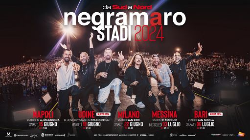 Live dei Negramaro, due nuove date al tour stadi 2024