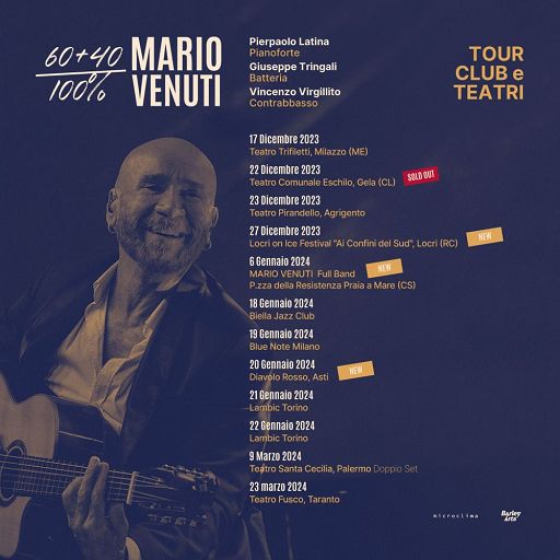 Mario Venuti festeggia 60 anni e 40 anni di carriera