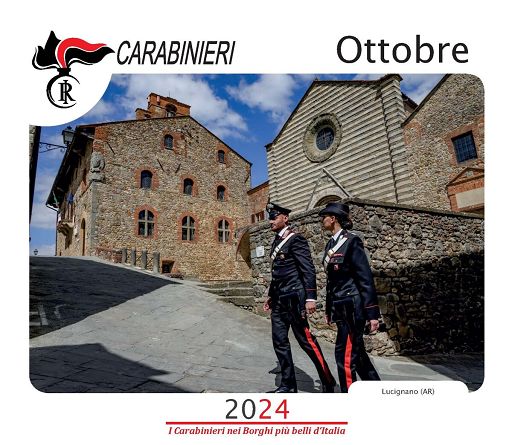Toscana, Lucignano nel calendario dei Carabinieri 2024