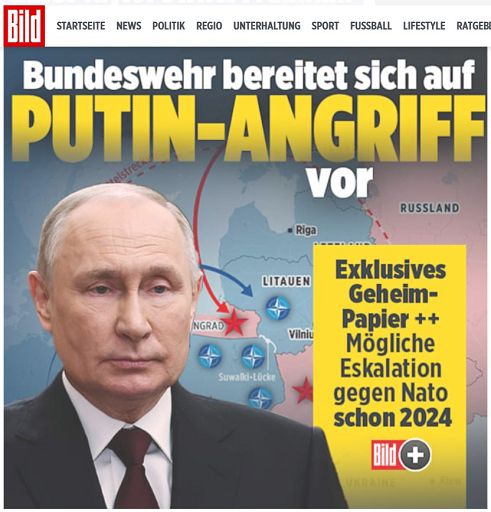 Secondo la Bild la Russia ha un piano segreto per attaccare la Nato da luglio