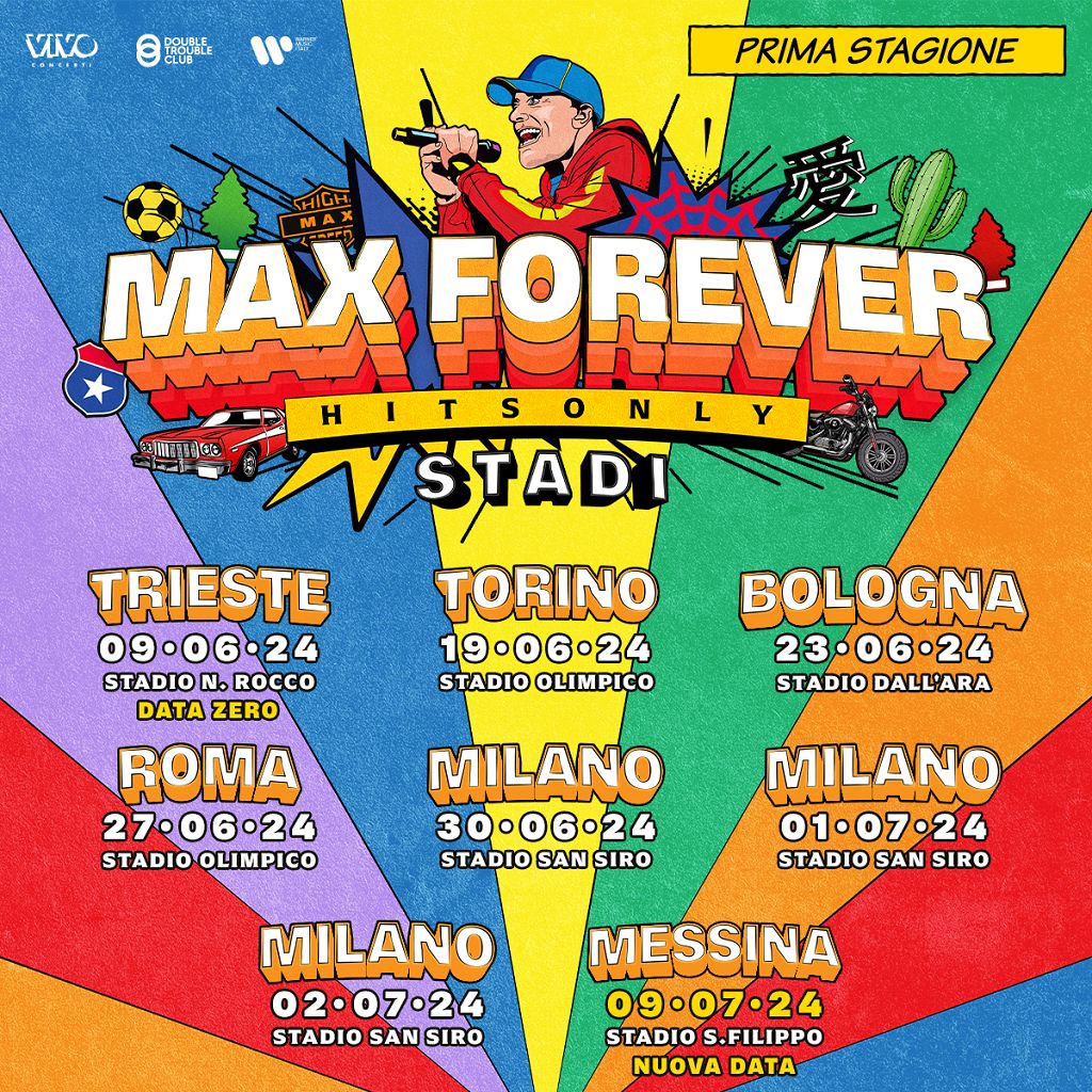 Max Pezzali fa tappa anche a Messina con Max Forever (Hits only)