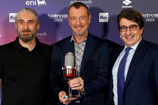 Sanremo, il premio speciale Assomusica “Vincenzo Spera” ad Amadeus