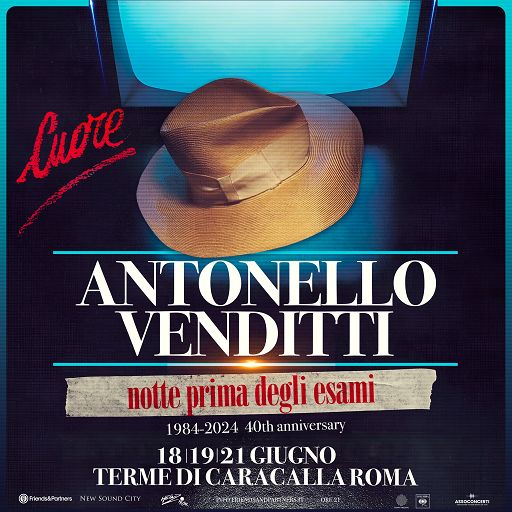 Antonello Venditti celebra i 40 anni di Notte Prima degli Esami
