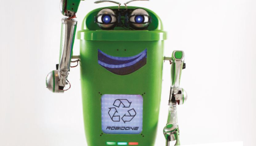 Robidone, il primo robot ecologico fa il suo debutto al Centro Commerciale Campania