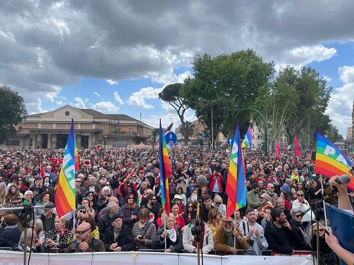 A Roma due ore di tensione a Porta San Paolo: poi festa Anpi