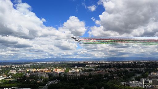 Tennis, Internazionali Bnl: Frecce Tricolori domani sul Foro Italico