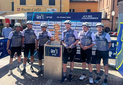 Giorgetti alla 14esima tappa del Giro-E d’Italia con la GdF