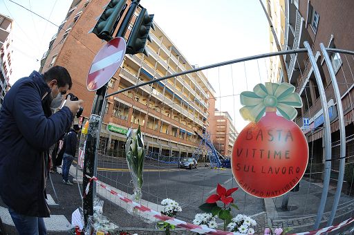 L’Inail: nei primi 4 mesi 268 morti sul lavoro (infortuni +3,6%)