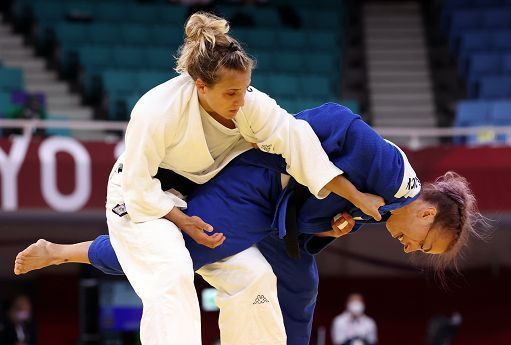Odette Giuffrida in semifinale nel torneo di judo 52 kg