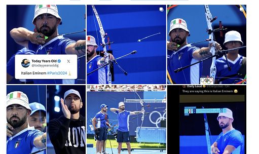 Parigi 2024, l’arciere Nespoli e la somiglianza con Eminem