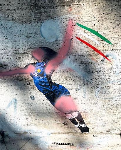 Parigi 2024, vandalizzato a Roma il murale dedicato a Paola Egonu