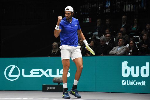 Coppa Davis, Italia-Belgio 1-0: Berrettini soffre ma vince