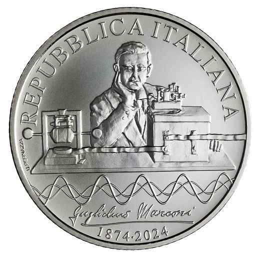 Guglielmo Marconi nella collezione numismatica 2024