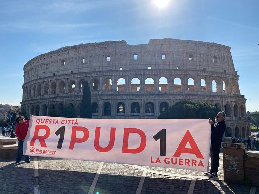Emergency lancia campagna “R1PUD1A” “Italia ripudia la guerra”