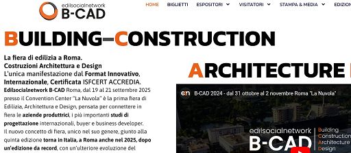 Edilizia, edizione da record per Edilsocialnetwork B-CAD