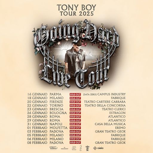 Tutte esurite le date del tour Going hard live di Tony Boy