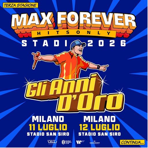 La festa di Max Pezzali continua con nuovi live nel 2026