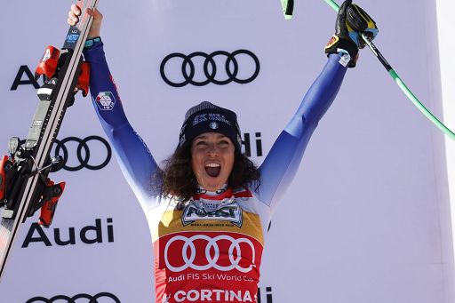 Sci, Brignone trionfa nel SuperG di Cortina d’Ampezzo