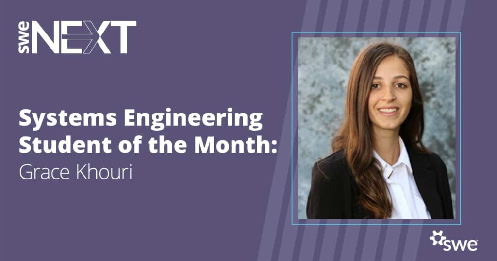 Systems Engineering Student of the Month: Grace Khouri