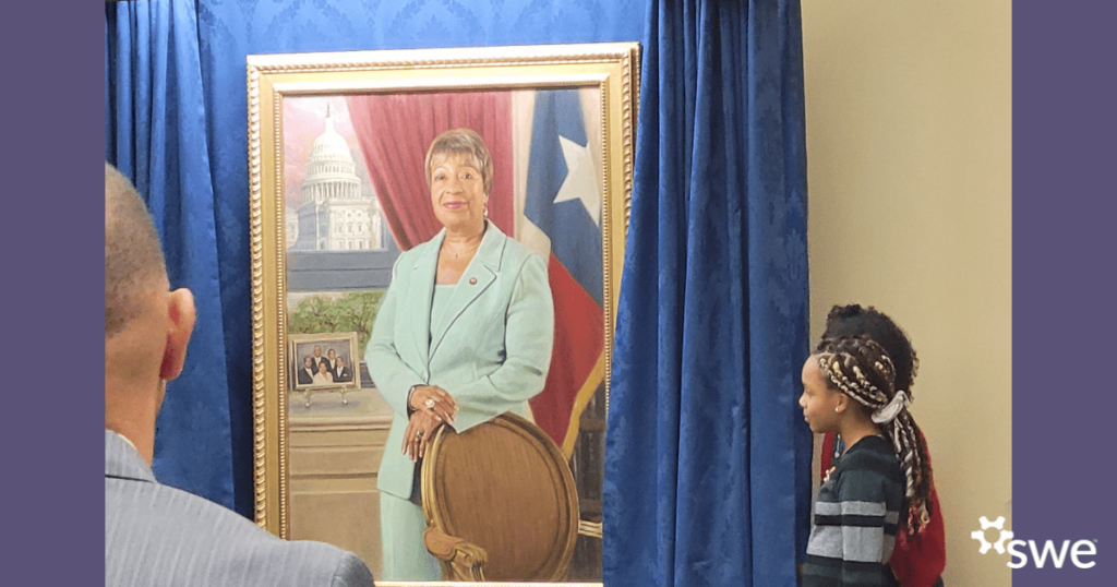 SWE Attends Portrait Unveiling Ceremony for Congresswoman Eddie Bernice Johnson
