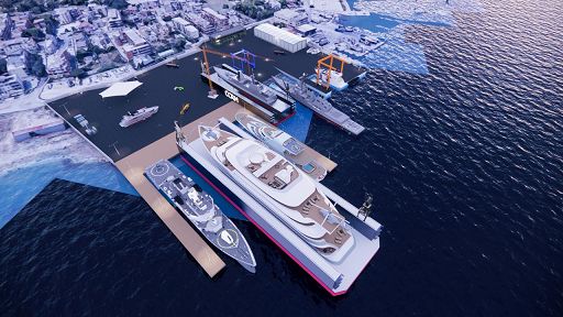 Porto di Brindisi faro cantieristica navale nel Mediterraneo