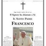 Papa, Osservatore Romano del lunedì dell’Angelo, otto pagine listate a lutto per Francesco