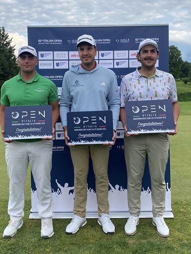 Michetti, Cianchetti e Hirmer all’82° Open d’Italia di golf