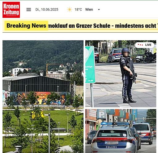 Austria, sparatoria in una scuola: almeno 5 morti