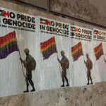 Laika in azione a sostegno di Arcigay Roma: “No pride in Genocide!”